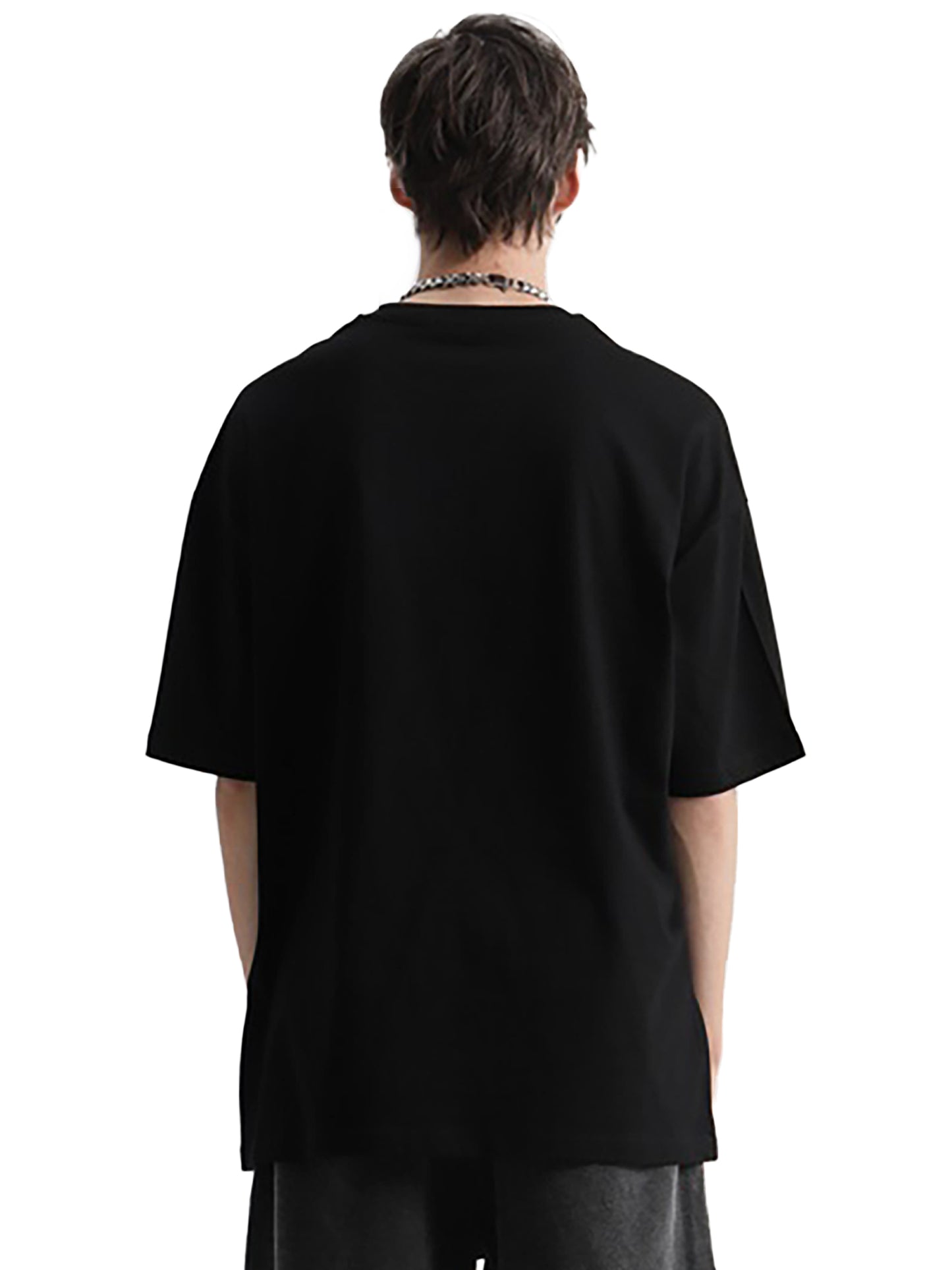 Black Love Oversize Deep Drop Shoulder Tee