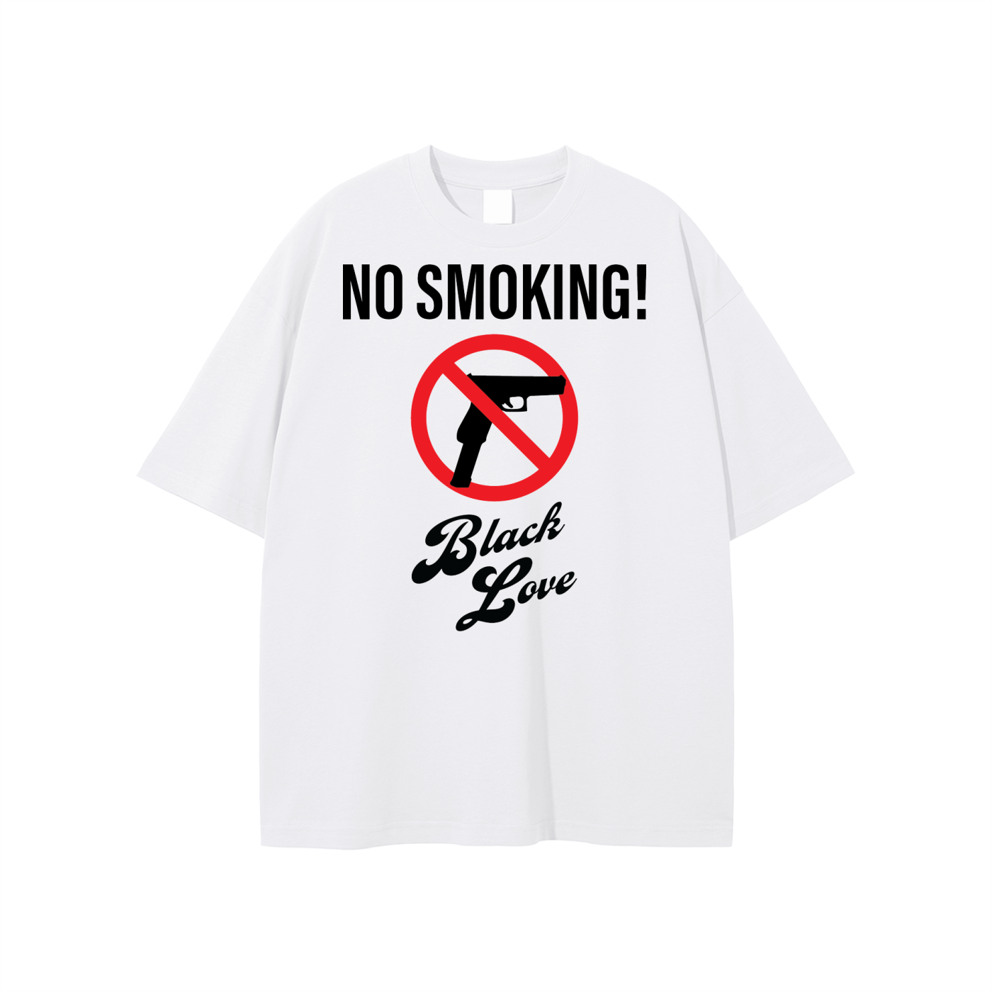 No Smoking Drop Shoulder Tee