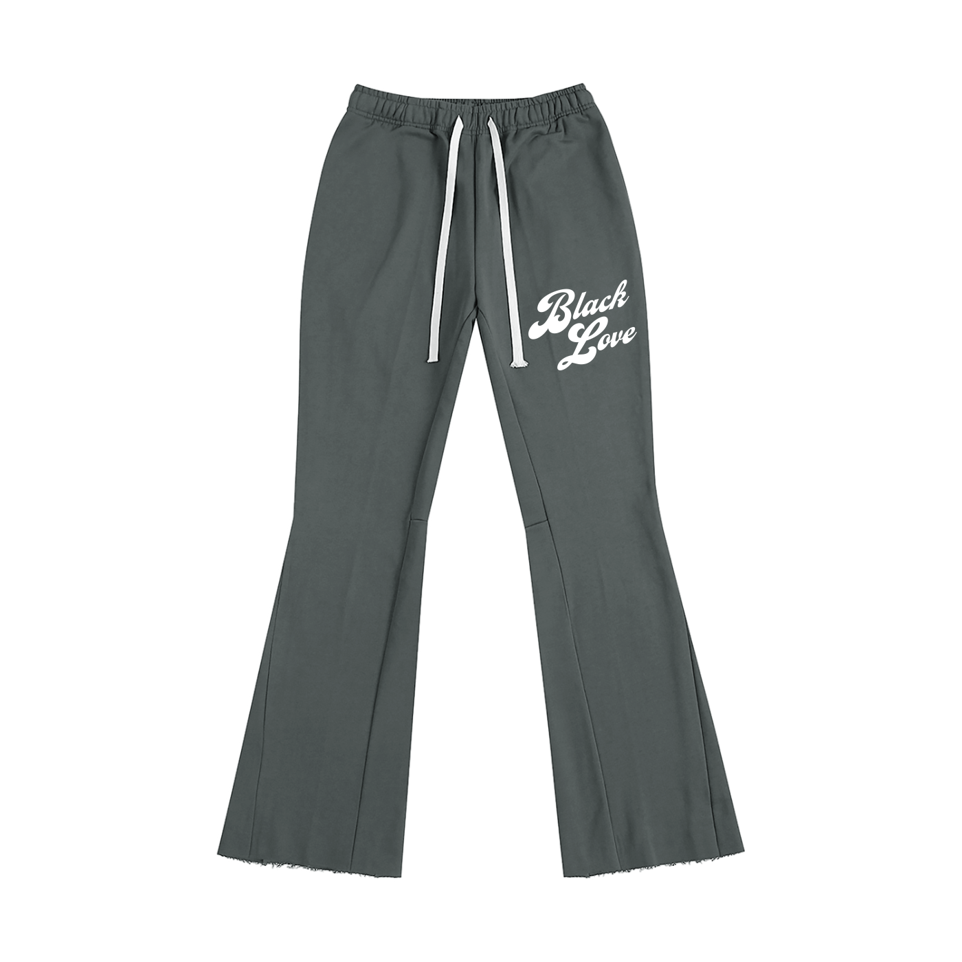 Black Love Flared Sweatpants