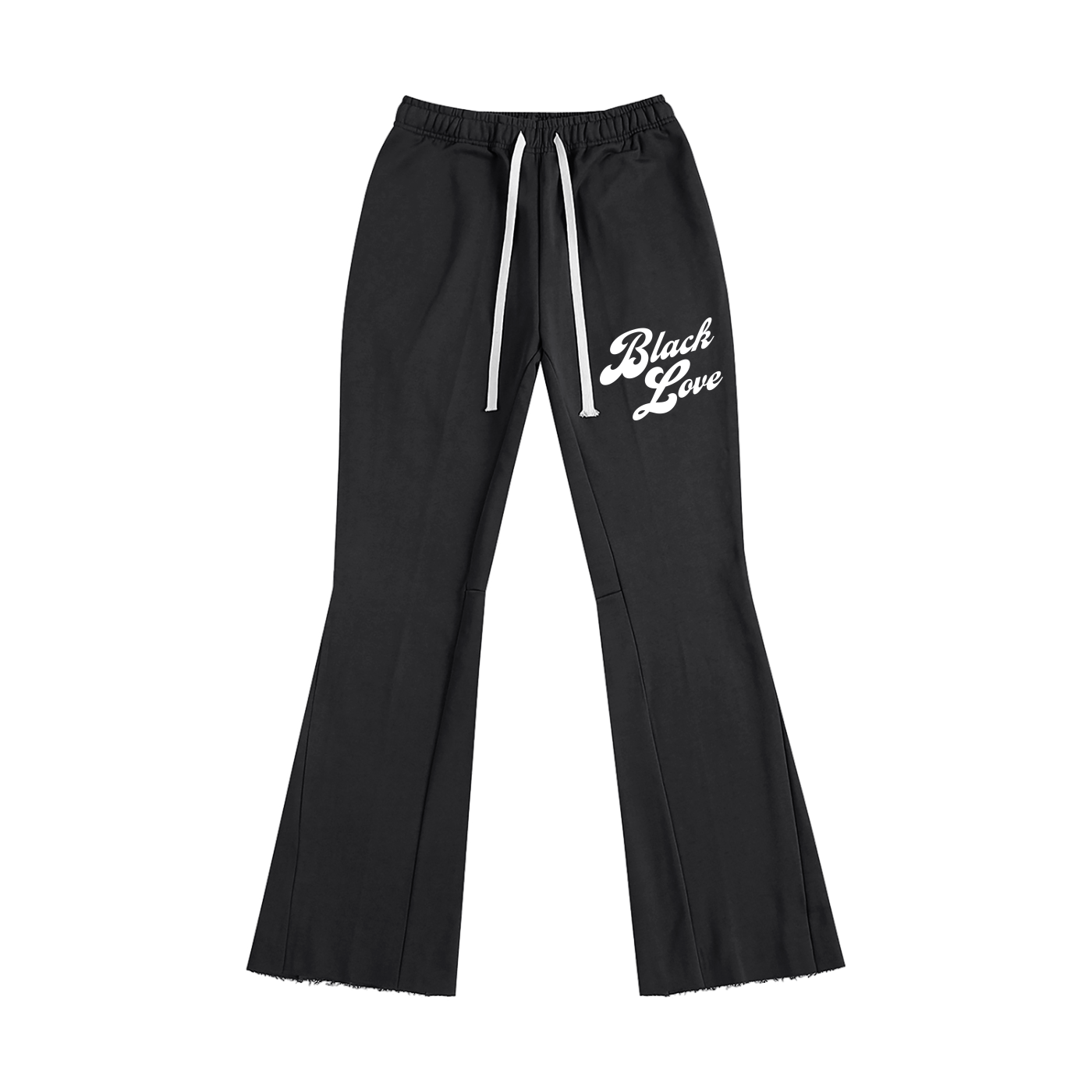 Black Love Flared Sweatpants
