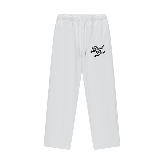 Black Love Straight Leg Pants Joggers