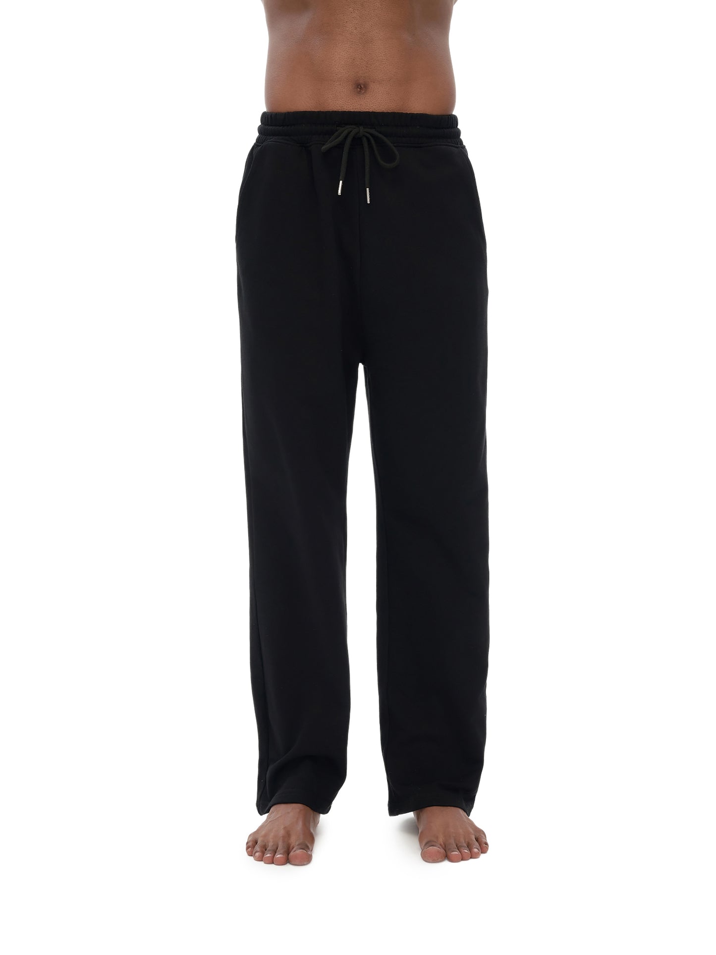 Black Love Straight Wide Leg Jogger
