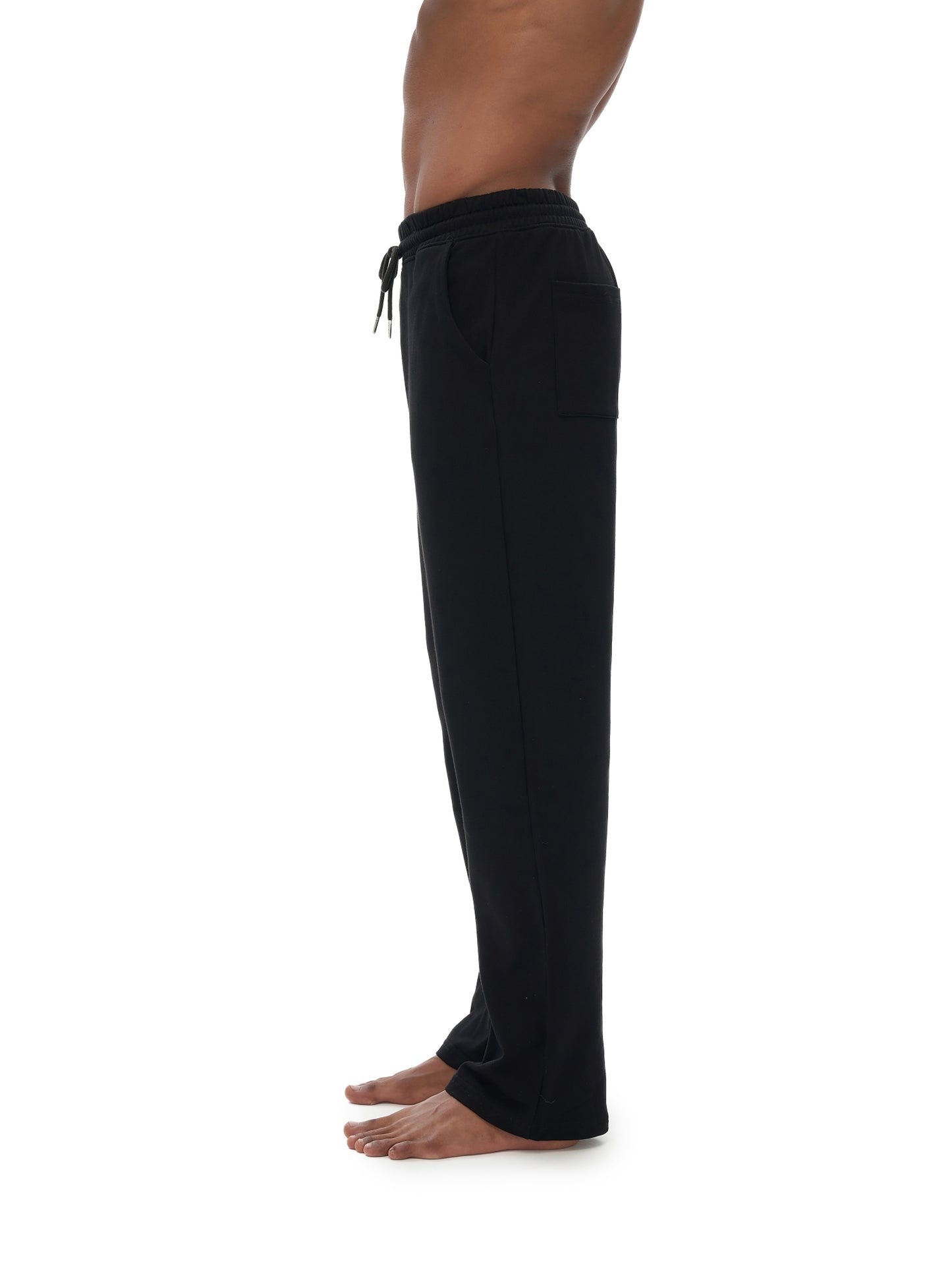 Black Love Straight Wide Leg Jogger