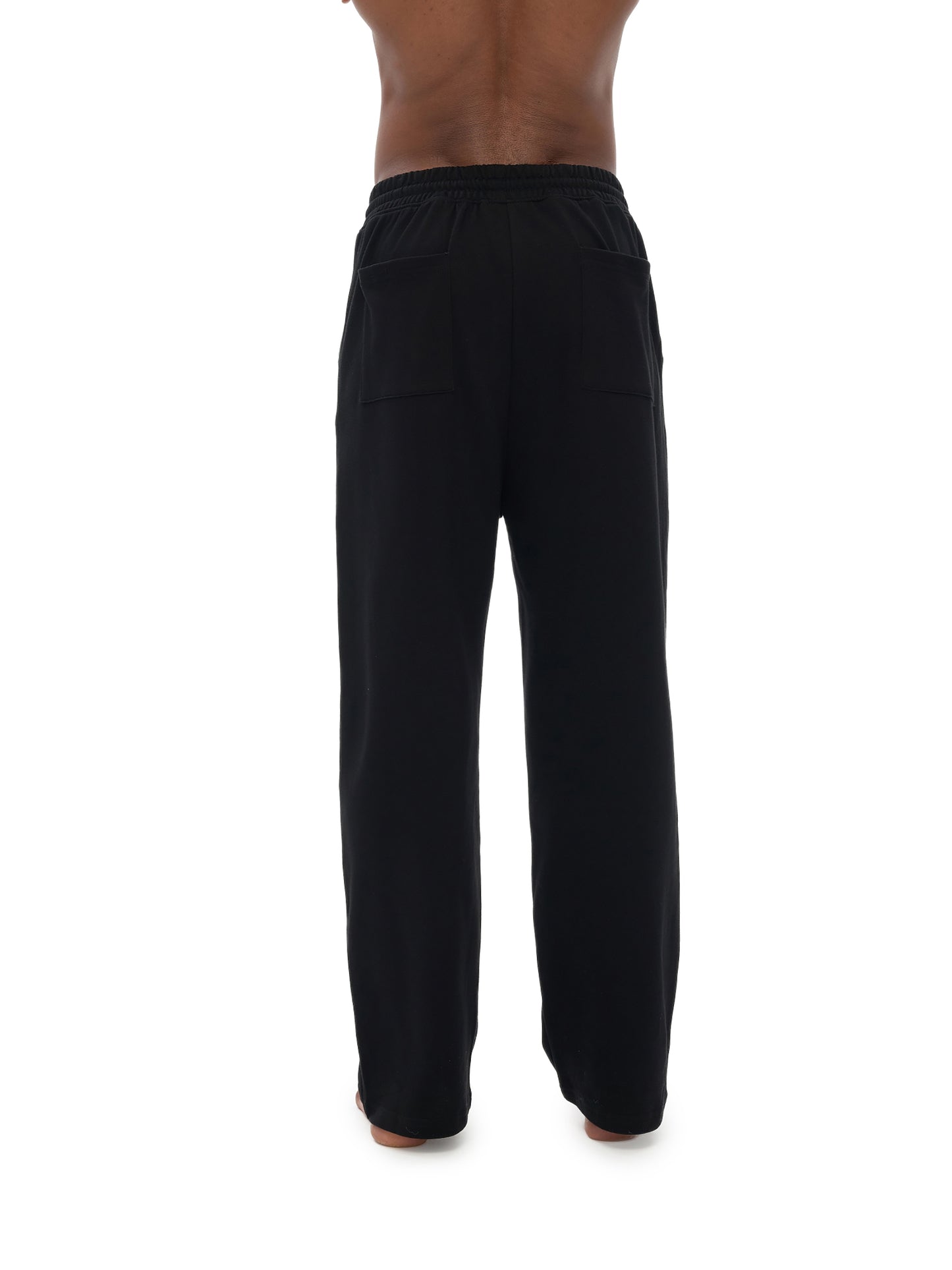 Black Love Straight Wide Leg Jogger