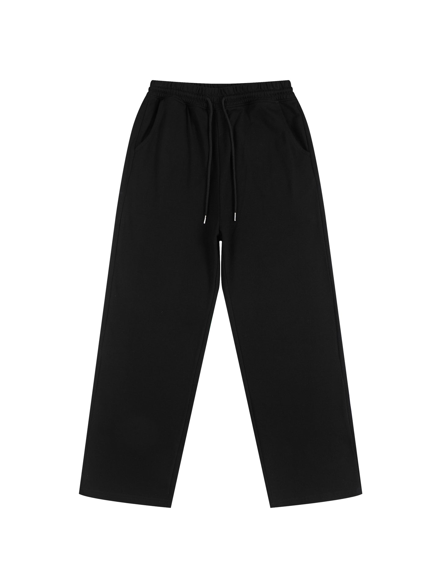 Black Love Straight Wide Leg Jogger