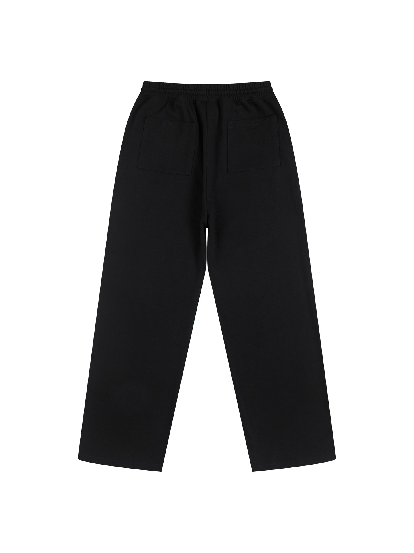 Black Love Straight Wide Leg Jogger
